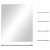 Ezüstszínű falitükör 5 polccal, 50 x 60 cm