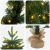 vidaXL Mini Karácsonyfa 90 cm 175 LED Meleg fehér PVC és PE Zöld 181321265