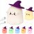 Szellem alakú halloweeni éjjeli lámpa, szilikon, LED, RGB, időzítő, érintésvezérlés 181356216