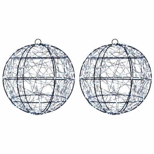 vidaXL Karácsonyi csúcsdísz világítás 2 db 600 LED Hideg fehér 181392191 - Karácsonyi dekoráció