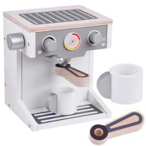 Wooden toy coffee maker with cup and accessories, pretend play kitchen set for kids - Toy kitchen tool