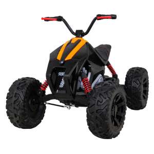 Elektromos Quad ATV, EVA hab kerekek, 2 motor, fekete/sárga 45934380 