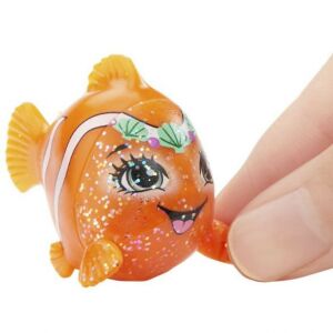 Mattel Enchantimals Cackle Hal hal figura, csillogó narancssárga játék - Enchantimals