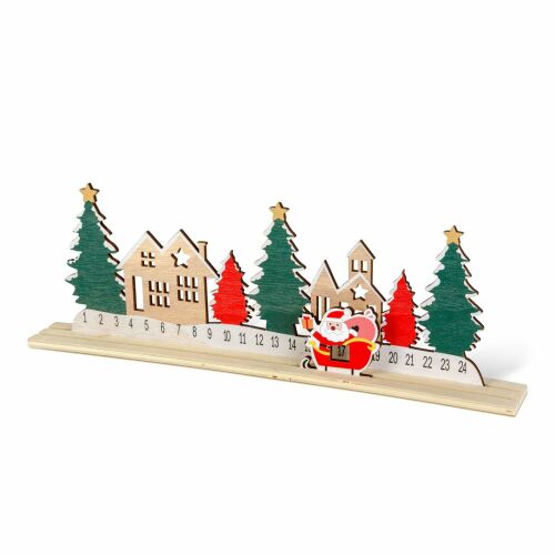Adventi naptár - karácsonyi falu - mdf - 40 x 12 cm 181447458 - Szezonális dekoráció
