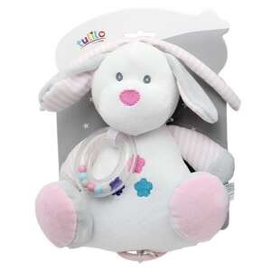 Tulilo plüss zenélő játék rózsaszín kutyus, baba játék, plüss játék zenével, puha játék babáknak, zenélő plüss kutya, baba zuhany ajándék, baba ajándék - Tulilo