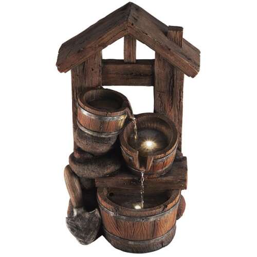 Szobai Szökőkút csobogó LED világítással, beltéri szökőkút