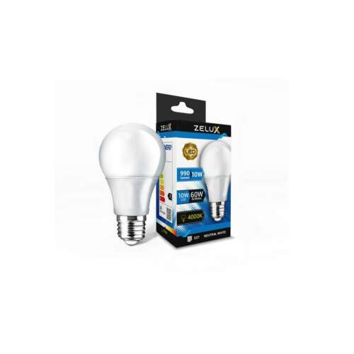 Żarówka LED Zelux 10W E27 Globe, 4000K neutralna biel, zastępuje żarówkę 60W