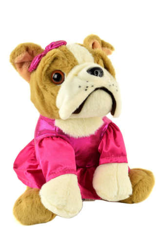 Girlie Paws ruhás bulldog plüss – pink 31350776