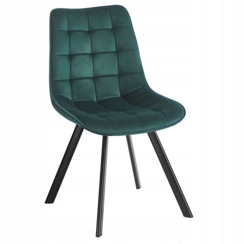 Furnitex Loft bársony zöld kárpitozott étkezőszék 181546124 