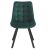 Furnitex Loft bársony zöld kárpitozott étkezőszék 181546124