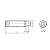 M4x10 rozsdamentes acél rögzítőcsavar DIN 915 20 db 181569973