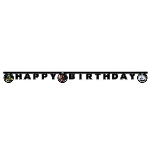 Star Wars Galaxy Happy Birthday felirat FSC 2 m 181709703 - Party kellék