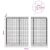 vidaXL Gabion 3,5 mm dróttal és 5x10 cm-es hálóval 900x100x200 cm 181732621