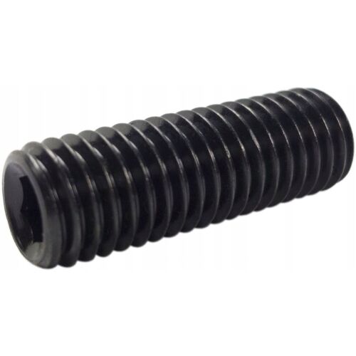 M12x35 Állítócsavar fej nélkül, fekete, DIN 913, 50 db.
