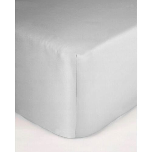 Világosszürke szatén lepedő 140x200 MARO HOME