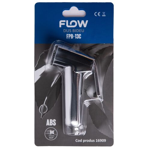 FLOW FDB-13C kompakt bidé zuhanyfej fényes króm kivitelben, tartós ABS anyagból, csomagolva - Otthon és kert
