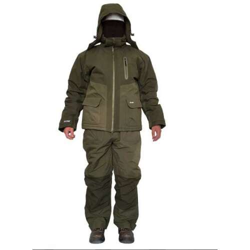 SILSTAR Exclusive Line Thermo Horgász Ruha, XL méret, zöld, vízálló, szélálló, meleg, lélegző, horgász ruházat