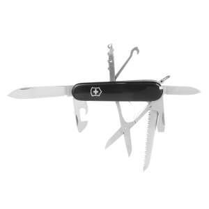Victorinox Huntsman 1.3713.3 svájci bicska fekete nyéllel, 91 mm, multifunkciós, zsebkést, kempingezés, túrázás, horgászat - Victorinox