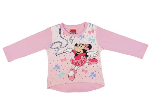 Disney Hosszú ujjú póló - Minnie Mouse #rózsaszín - 122-es méret 30789384