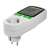 LogiLink energy cost meter, white, angled view