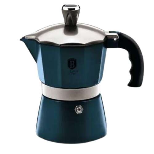 Berlinger Haus Aquamarine Metallic Line 3-cup stovetop espresso maker