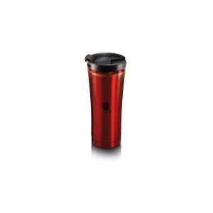 Berlinger Haus Burgundy Metallic Line stainless steel coffee mug with metal coating and plastic lid, 0.5 L - Thermos and Beverage Holder