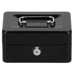 Schmuck- und Spardose, schwarz, 15x12x8 cm Safe