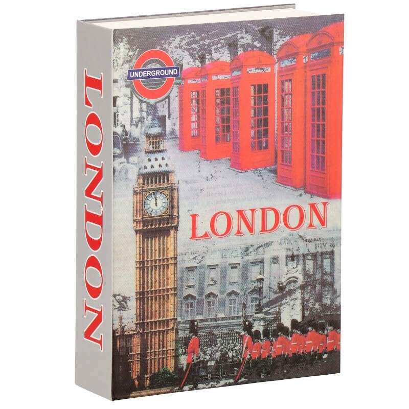 Springos Könyv Széf - London - 22x15,5x4,5 cm