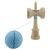 Kendama X Original King Size V3 világoskék kendama a zsinórral leválasztva az alaptól, a golyót mutatva