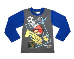 Hosszú ujjú póló - Angry Birds #kék - 74-es méret 30790199 Gyerek hosszú ujjú pólók - Pamut