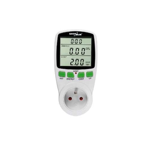 Green Blue Okos Konnektor Energia Mérővel, Áramfogyasztás Mérő, Villanyáram Használat Követő