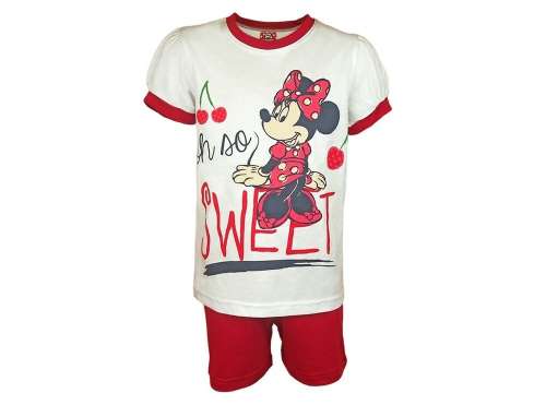 Disney 2 részes  Szett - Minnie Mouse #fehér-piros - 116-os méret 30790365