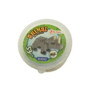 Animal mini blocks building toy, rhino, 53 pieces - Plastic Building Toy