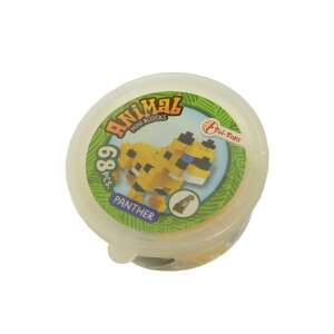 Animal mini blocks building toy, 68 pieces, panther - Plastic Building Toy