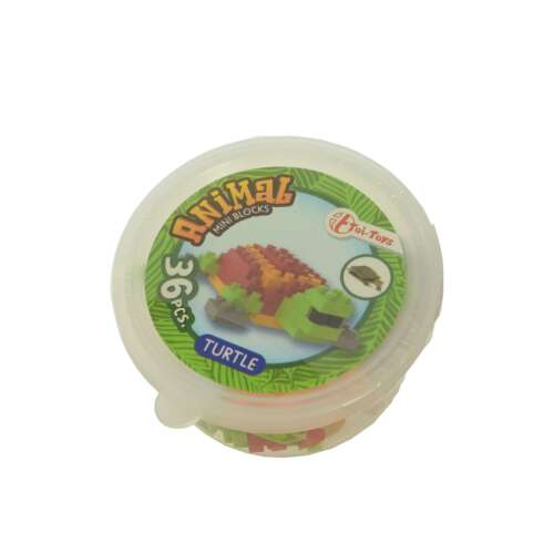 Animal mini blocks building toy, turtle, 36 pieces, Eroi-Toys