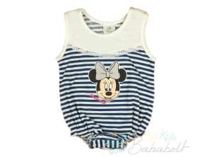 Disney ujjatlan Napozó - Minnie Mouse #fehér-kék - 62-es méret 30790566 Rugdalózók, napozók - Pamut