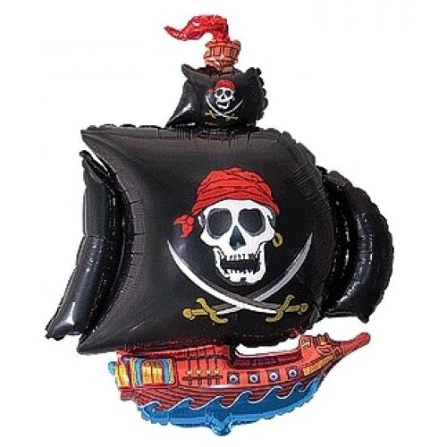 Kalózhajó Ship fólia lufi 36 cm (WP) 182287956 - Otthon és kert