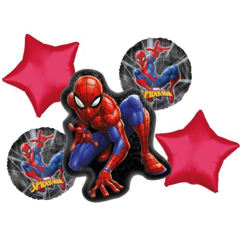 Pókember Secret Identity fólia lufi 5 db-os szett