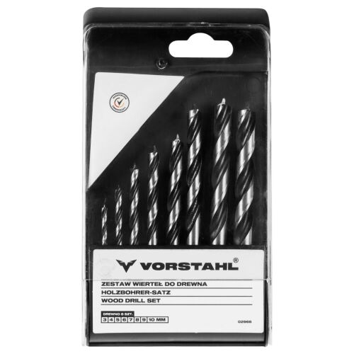 Vorstahl fafúrókészlet, 8 db, 3-10 mm