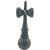 Teljes elölnézet a Kendama X Original professzionális Leski fából készült játékáról, repedezett fekete és zöld kivitelben, a golyóval rögzítve, játékra készen, fejlesztve az ügyességet és a fókuszt