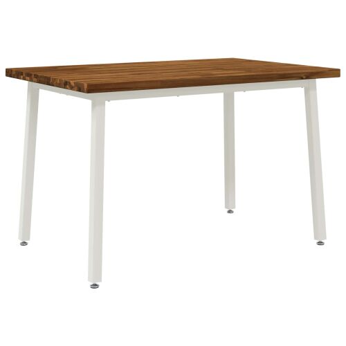 vidaXL Négyzet Alakú Étkezőasztal 120 x 90 x 75 cm Tömör Akácfa 182570305 - Étkezőasztal