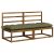 vidaXL Padpárna VIANEN 100% poliészter Olajzöld 170 x 60 x 12 cm 182574569