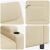 vidaXL Dönthető masszázsfotel Krémszínű 75 x 95 x 103 cm Szövet 182580213