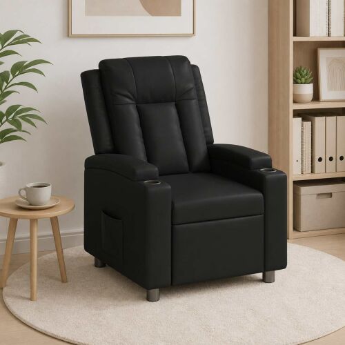 vidaXL Fotel ágy Fekete 75 x 95 x 100 cm Szövet 182580503 - Fotel