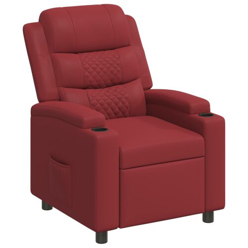vidaXL Fotel ágy Bordó 75 x 93 x 98 cm Szövet 182581575 - Fotel