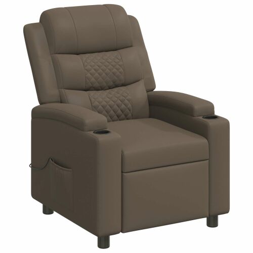 vidaXL Dönthető masszázsfotel Szürke 75 x 93 x 98 cm Szövet 182581682 - Masszázs