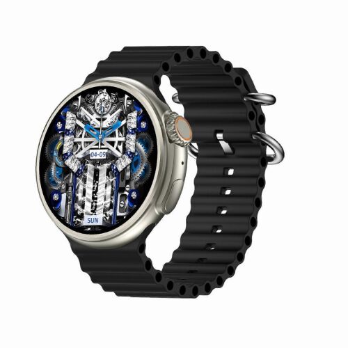 ChronoFlex Okosóra fekete – Kerek HD Kijelzővel és Fejlett Egészségfigyelő Funkciókkal 182607702 - Okos eszköz