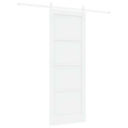 vidaXL Csúszó ajtó ORKDAL 78 x 211 cm Szerelt Fa Fehér 182625737 