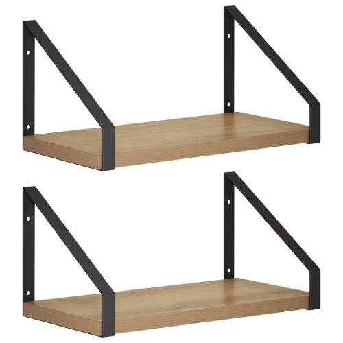 vidaXL Falpolcok 2 db Kézműves Tölgy 30 x 16 x 15,5 cm 182626381 - Baba és tipegő
