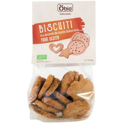 Gluténmentes bio mézeskalács ízű keksz 100g Obio